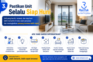 Cara menyewakan apartemen agar cepat laku dengan strategi pemasaran profesional dari RenYuk.